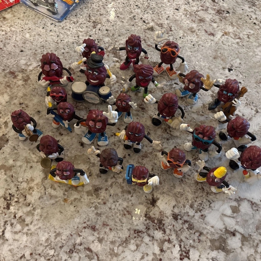 Vintage 1987-1988 The California Raisins PVC Figures Lot